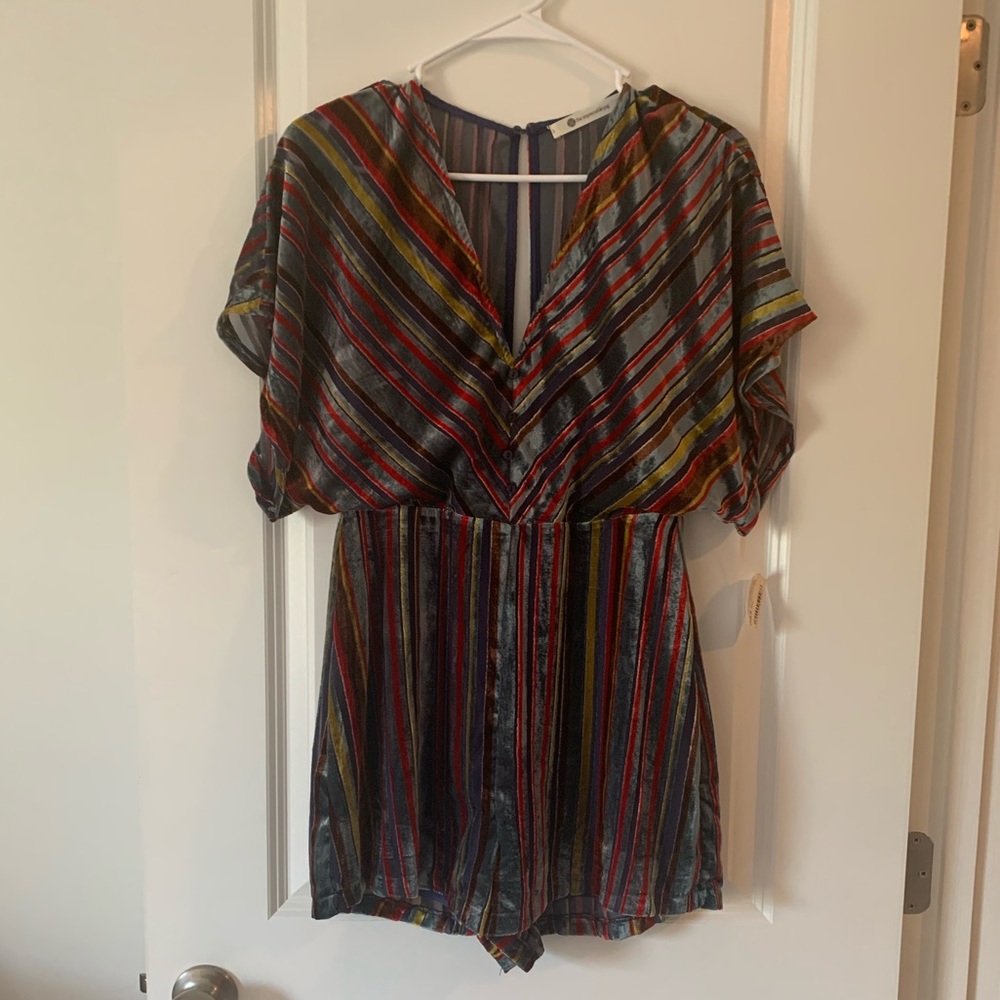 Impeccable Pig Sheer and Velvet Romper